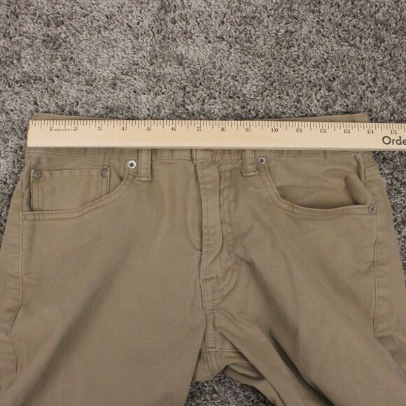 Lucky Brand 121 Heritage Slim Fit Pants Mens 29x32 Khaki Cotton - Picture 3 of 10